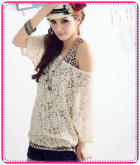 Blusa de renda + Camiseta Oncinha