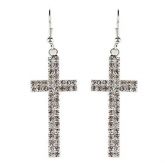 Brinco Cruz strass
