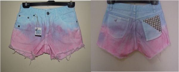 Shorts Jeans Tie-Dye - Pirâmides