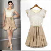 Vestido Bege
